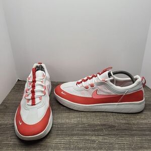 Nike Nyjah Free 2 SB White Lobster Red White Pink Men's Size 9.5 Skateboarding